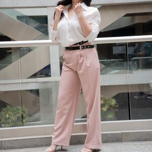 Elegant Pink Women's Pants